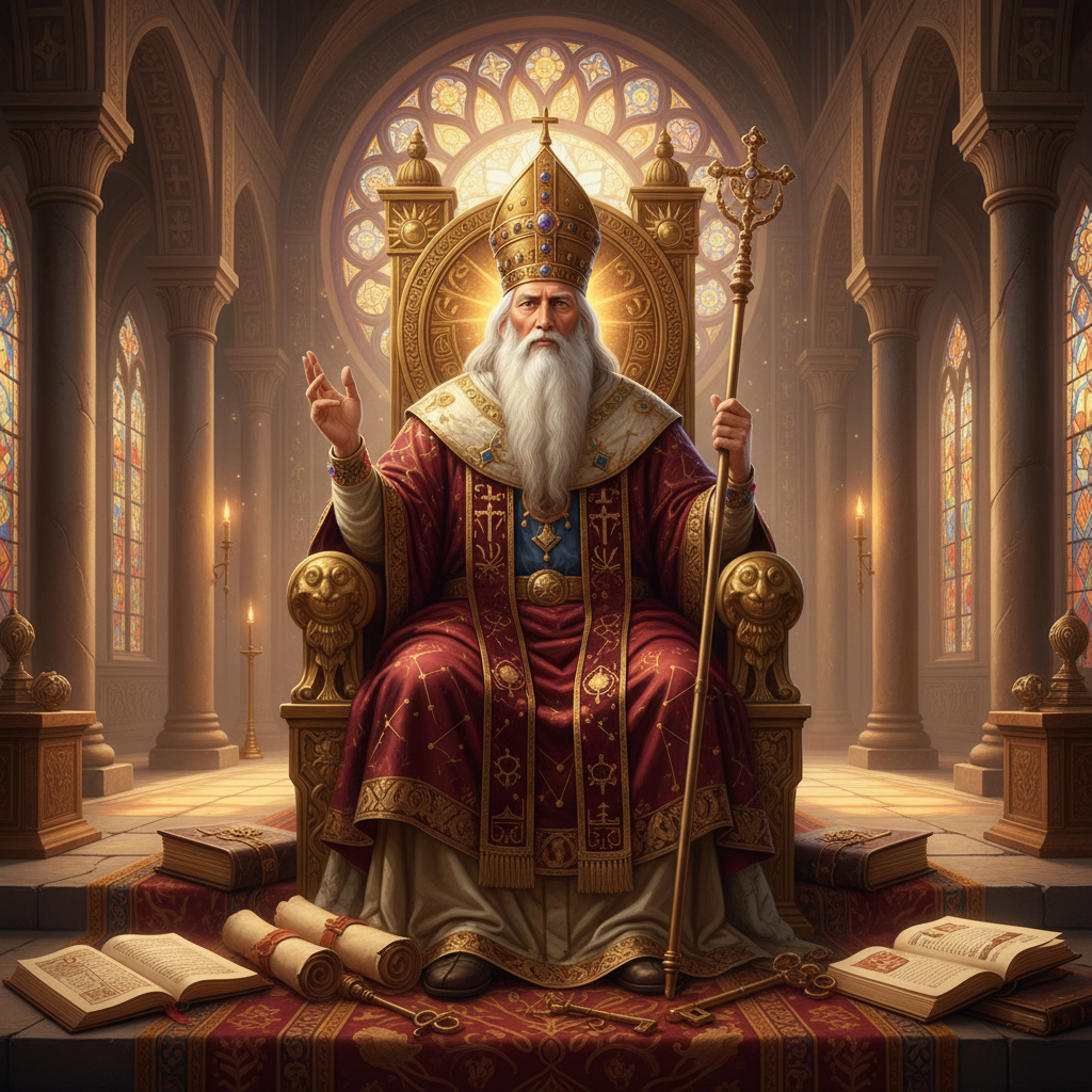 Arcano 5: O Hierofante – A Voz da Sabedoria, Tradição e Orientação no Tarot