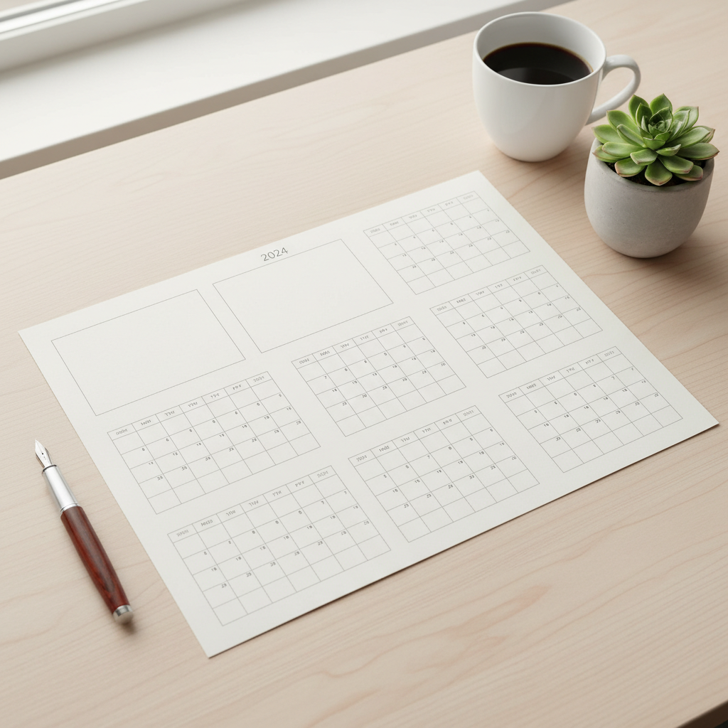 Calendário Mensal 2024 para Imprimir PDF: Seu Guia Definitivo para um Ano Organizado