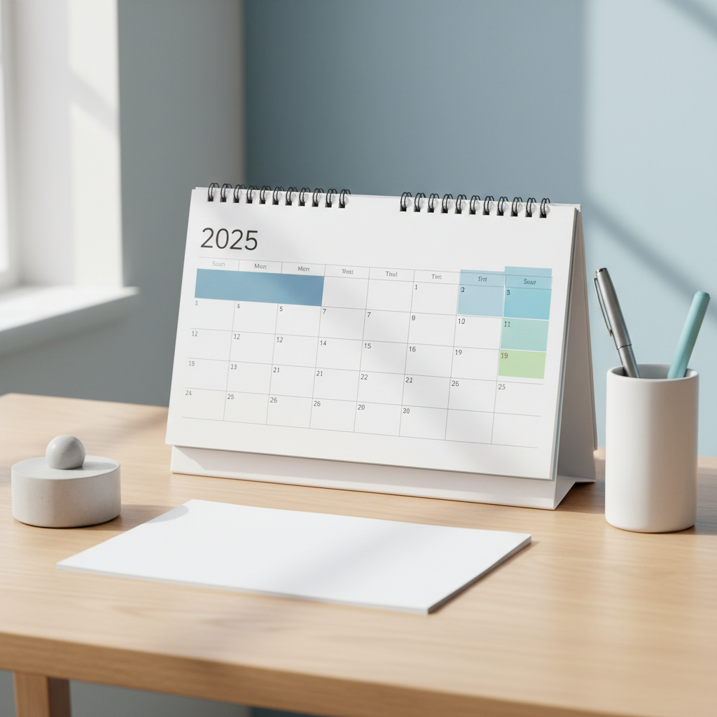 Calendário Mensal 2025 para Imprimir PDF: Seu Guia Definitivo para Organização