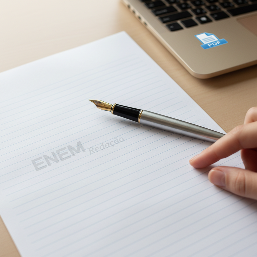 Folha de Redação ENEM PDF: Seu Guia Completo para o Treino Perfeito