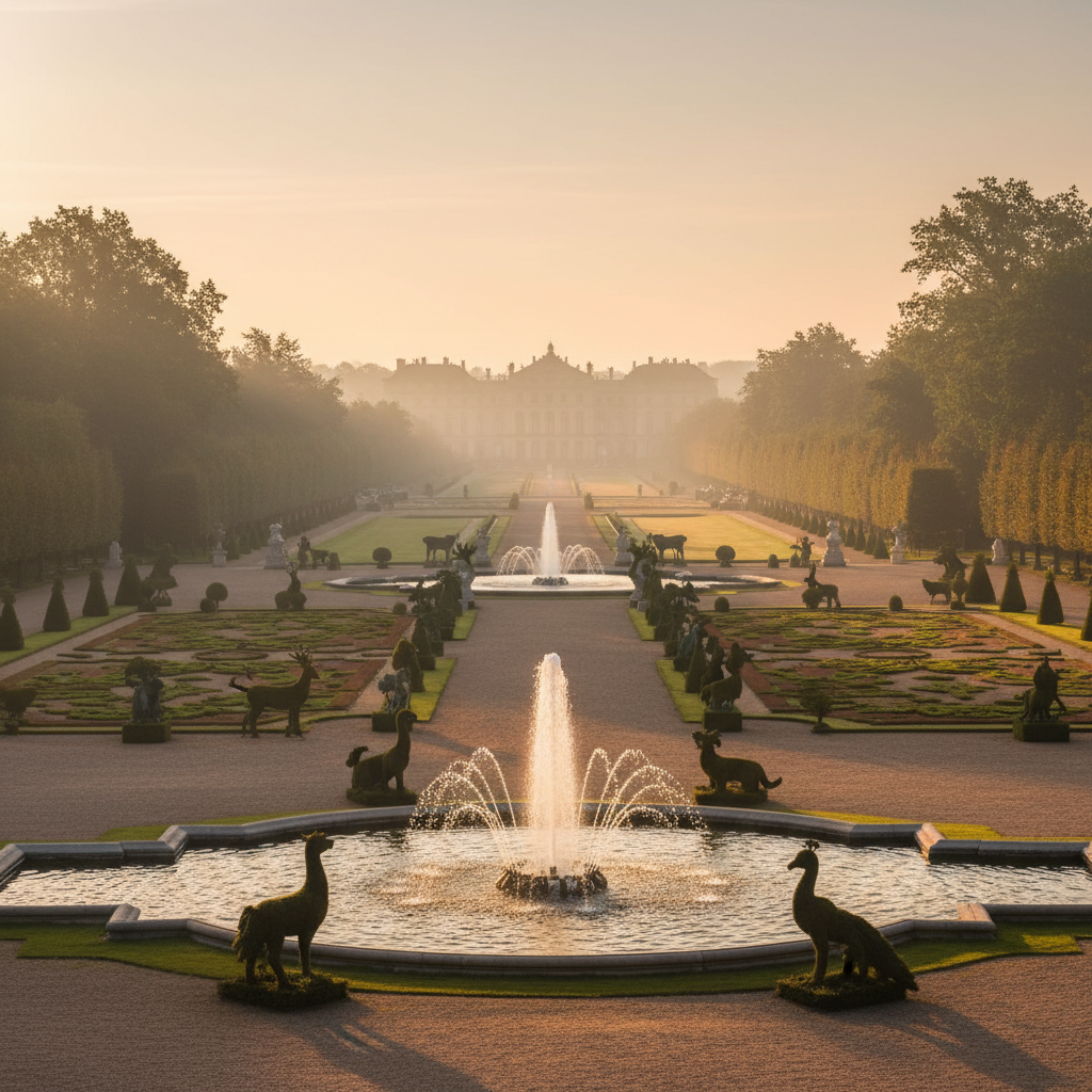 O Fascínio e a Majestade dos Jardins Reais: História, Design e Legado